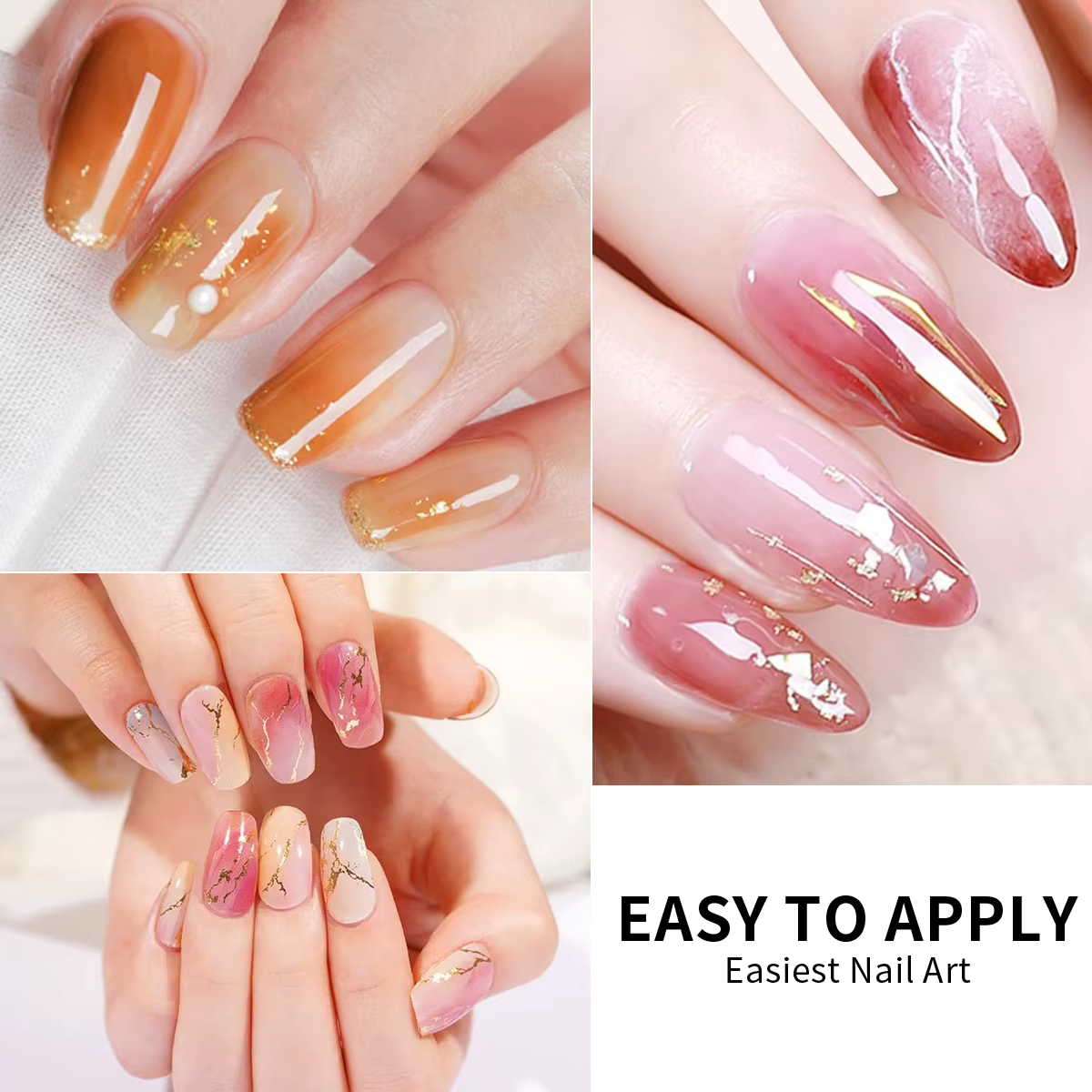 Gel transparent Hassleless 15 ml pour effet dégradé — Créez des motifs d'ongles style encre | Séchage UV/LED et