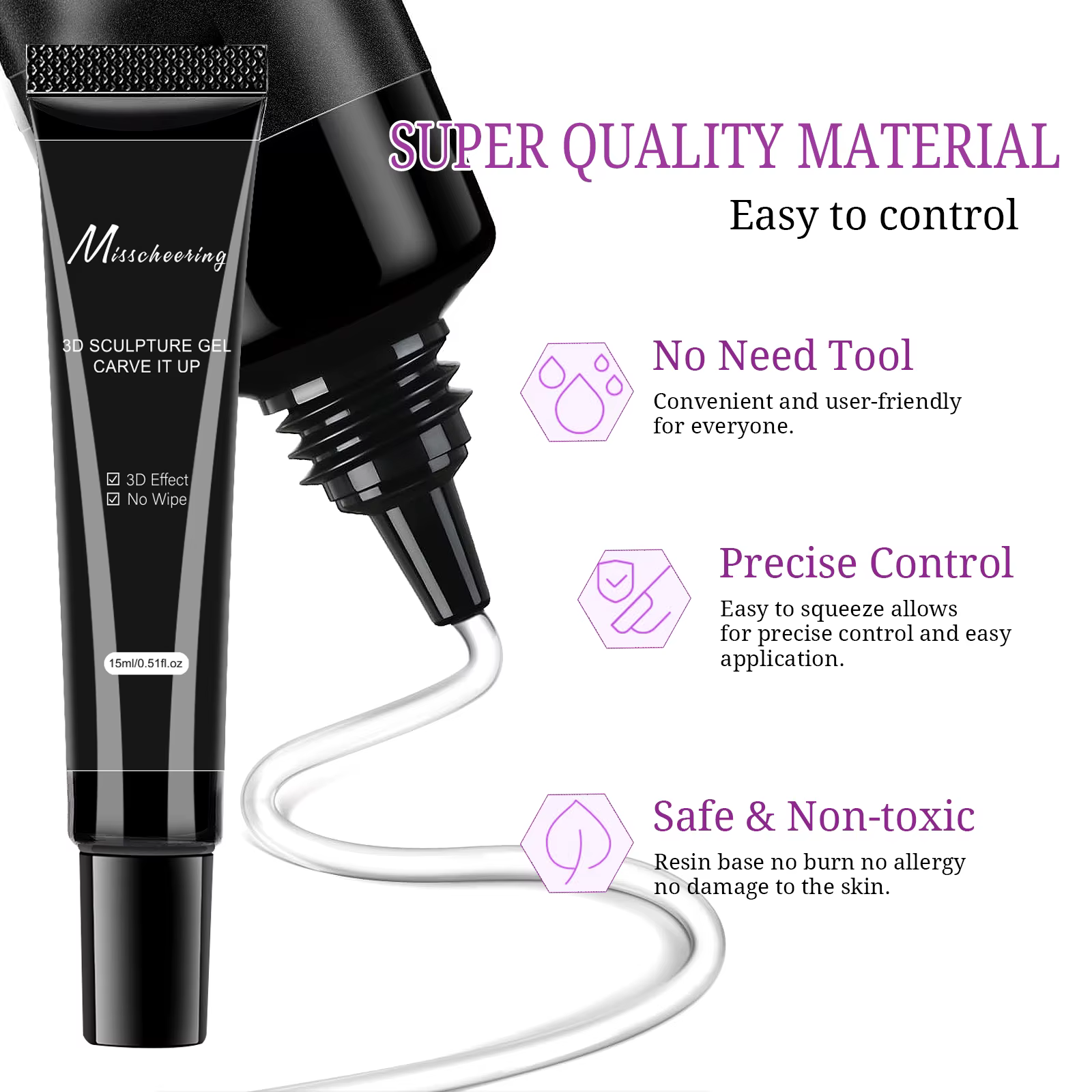 Gel de modélisation 3D pour Nail Art