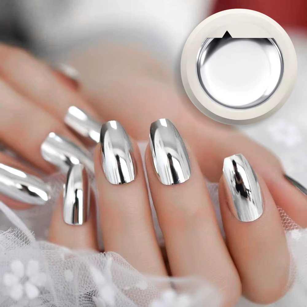 Venalisa 5ml UV métallique argent Gel miroir or haute qualité Nail Art peinture Gel CANNI usine coussin d'air stylo poudre magique