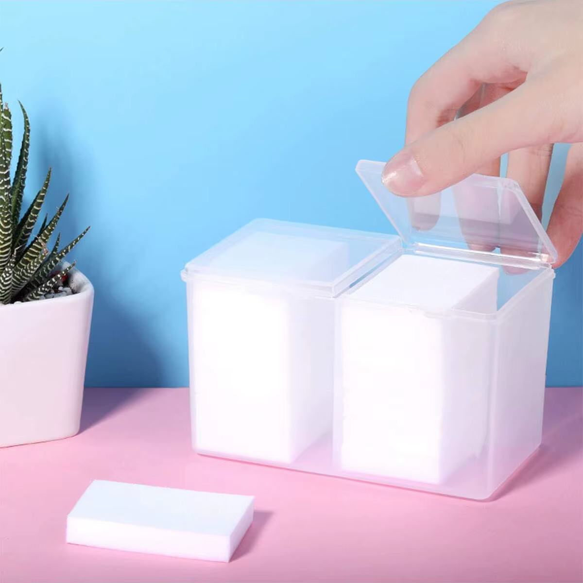 Boîte de rangement pour serviettes à ongles