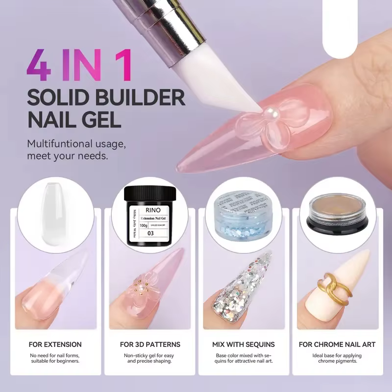 Gel de construction pour ongles 100g - Blanc laiteux