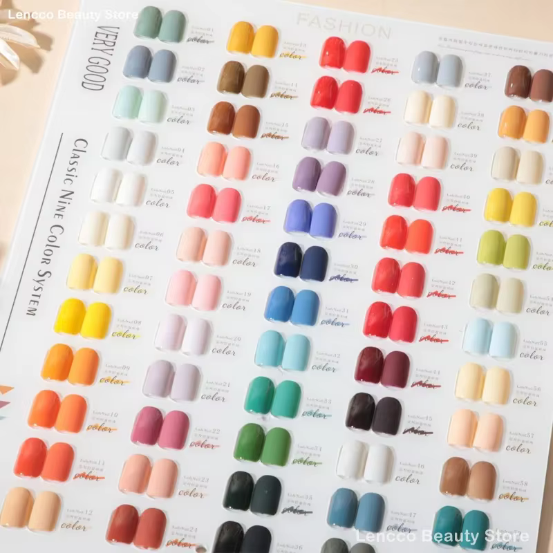 Milan Bear 60 couleurs Gel vernis à ongles ensemble avec carte Gel vernis ensemble facile à tremper 15ml Gel vernis à ongles Kit Salon de manucure professionnel