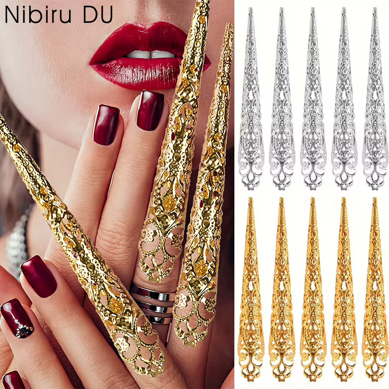 10 pièces Anneaux à ongles pour doigts