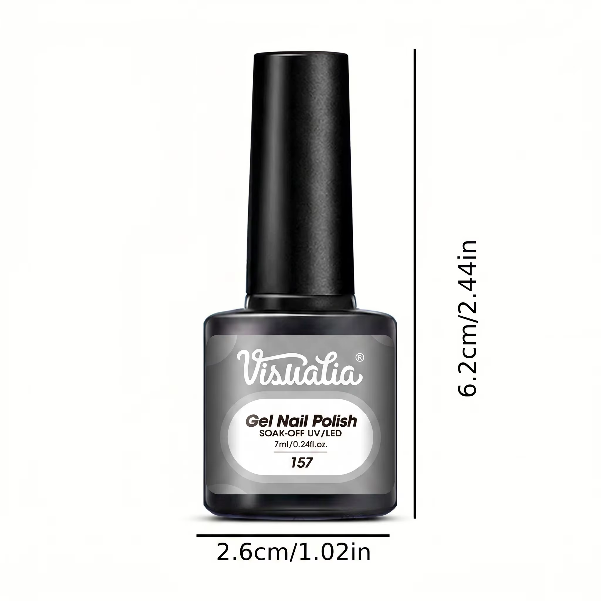 Vernis à ongles en gel gris