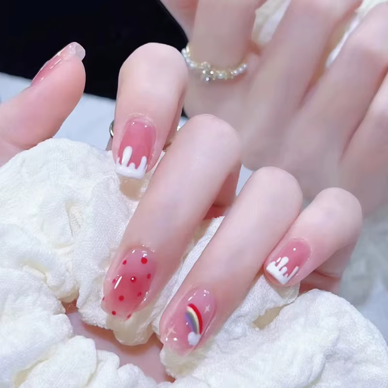 Lot de 24 faux ongles à presser