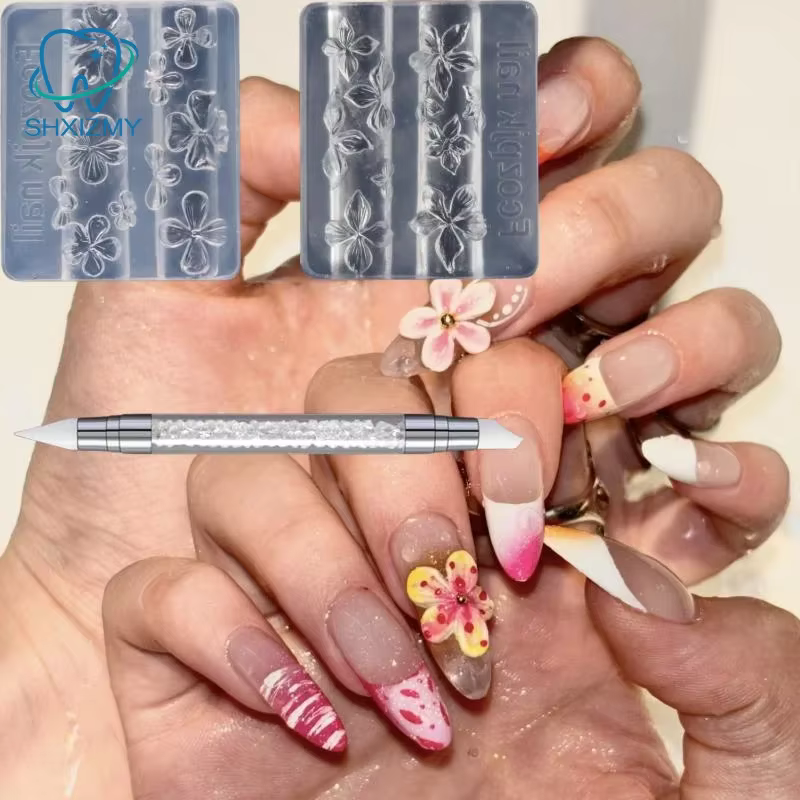 Moule à fleurs d'hibiscus 3D pour Nail Art