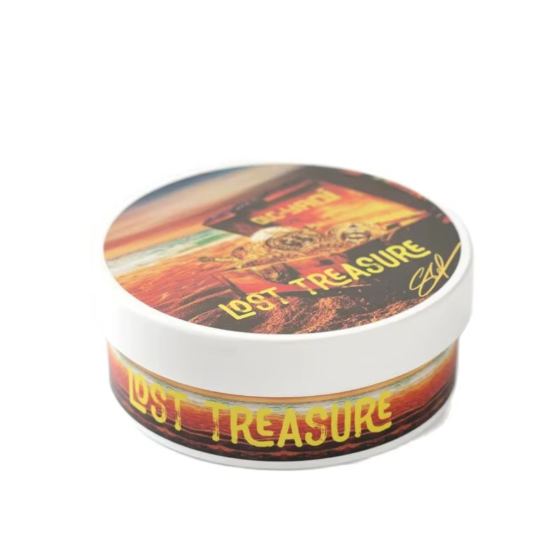 Savon à raser artisanal YAQI Lost Treasure 2026 pour hommes 170g – Mousse artisanale qui adoucit la barbe pour un rasage en douceur – Essentiels de toilettage