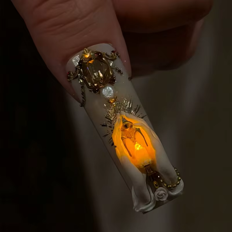 Moule à ongles 3D en Silicone Transparent