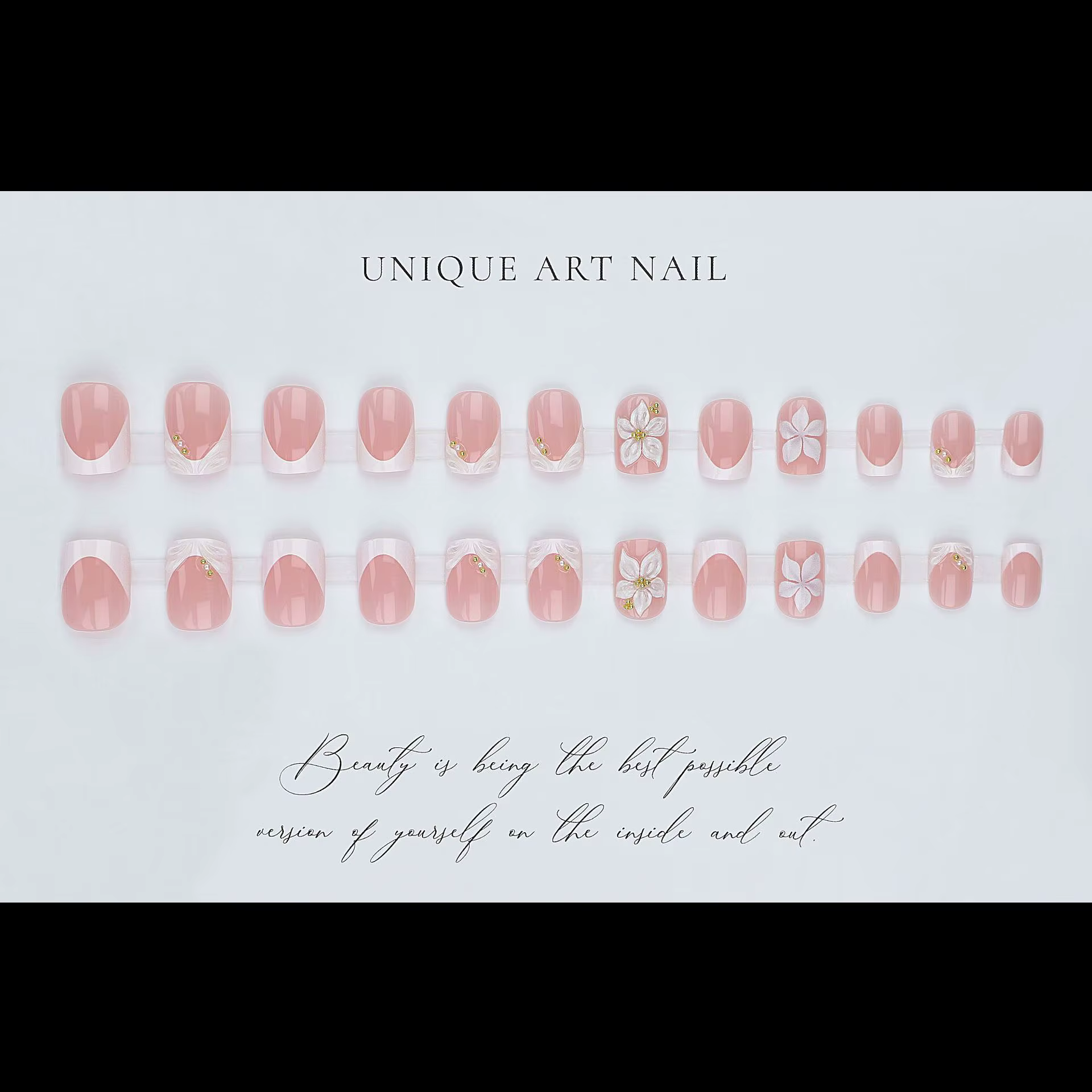 Faux ongles 3D pour femmes et filles