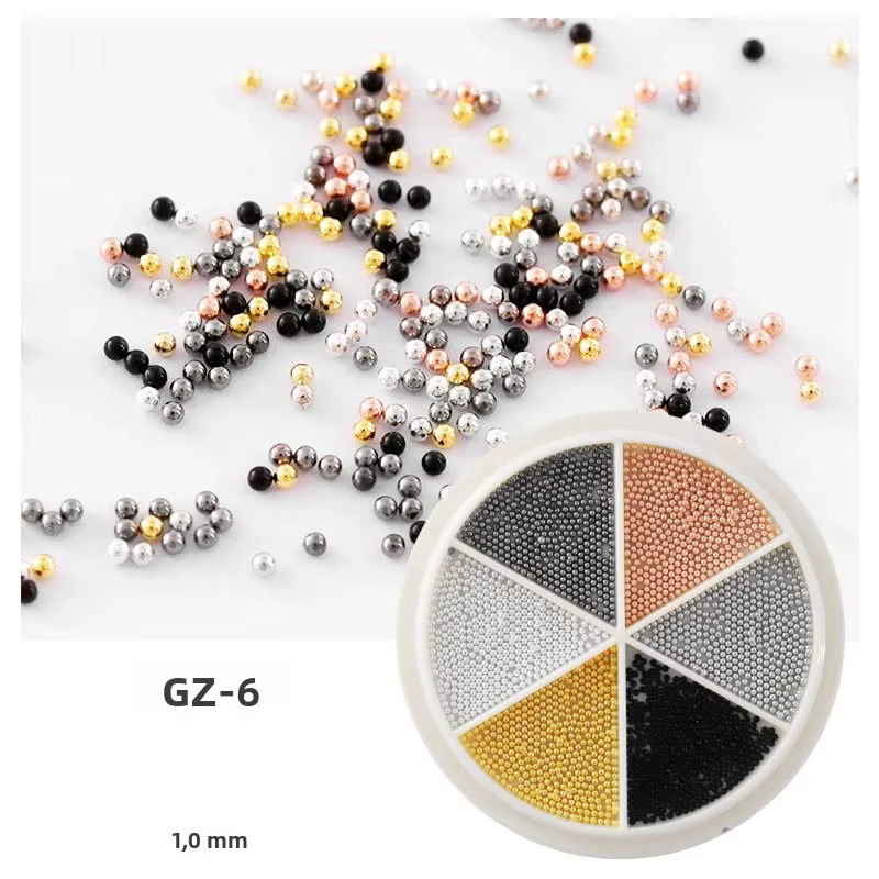 Petites perles de Caviar en acier pour Nail Art