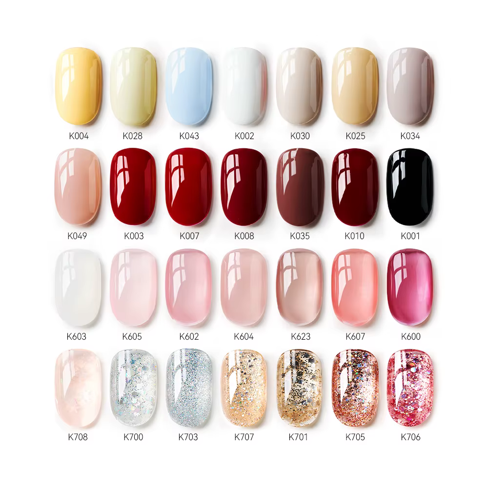 MAYCHAO 12ml Gel vernis à ongles 48 couleurs brillant Semi Permanent tremper UV LED givré Gel
