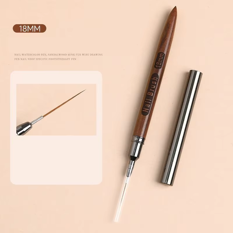 Manucure manche rond en bois Art Liner bricolage peinture pinceau dessin lignes rayure fleur