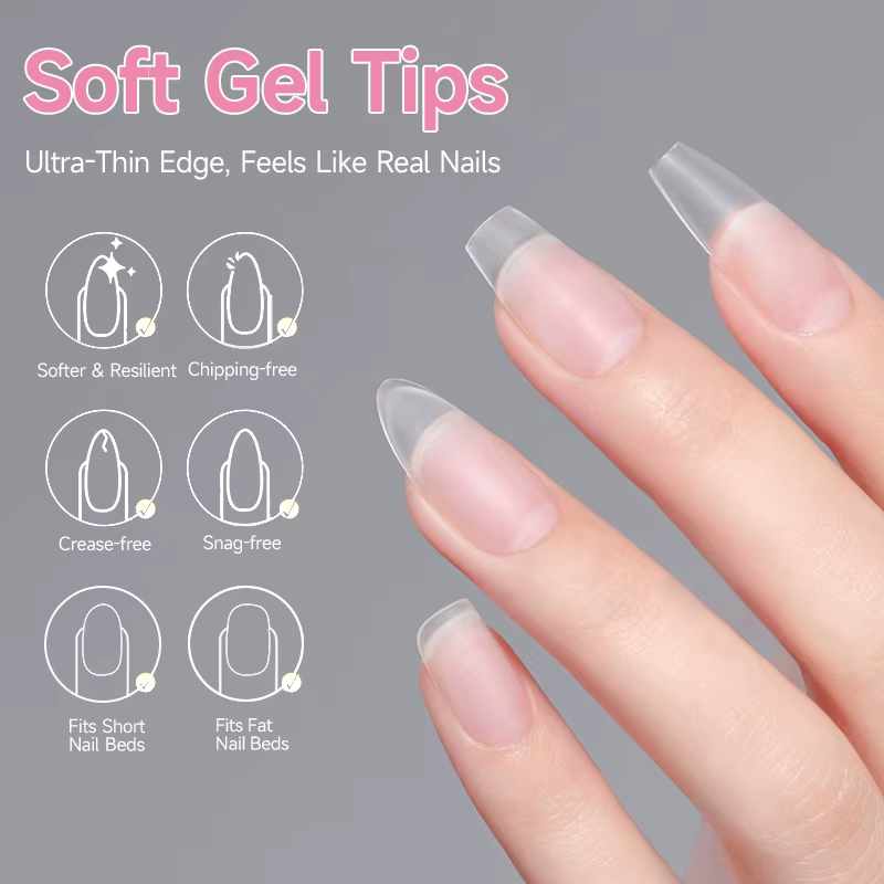 UR SUGAR 100 pièces Faux ongles à presser pour nail art