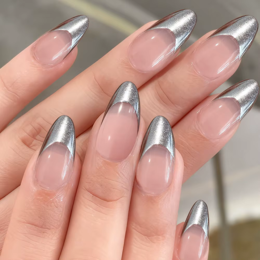 30 pièces blanc/noir/rouge français faux ongles femmes charme quotidien manucure couleur nue amande presse