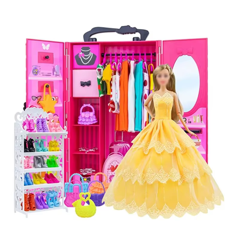 Garde-robe portable en plastique, meubles de maison de courses, Cisco à beurre, peut renforcer les vêtements et accessoires, bricolage, cadeau d'anniversaire et de Noël