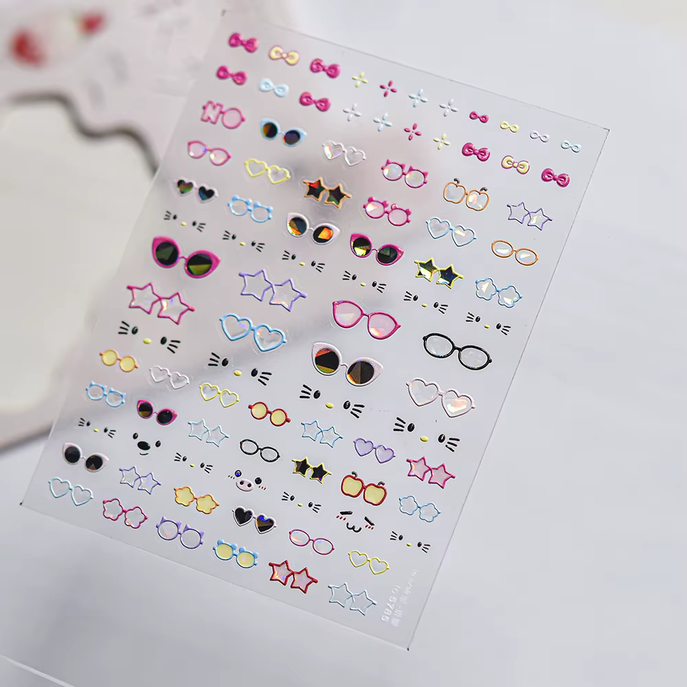 Autocollants 5D adhésifs pour ongles
