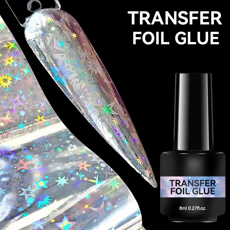 Vernis à ongles semi-permanent en gel pour transfert de motifs