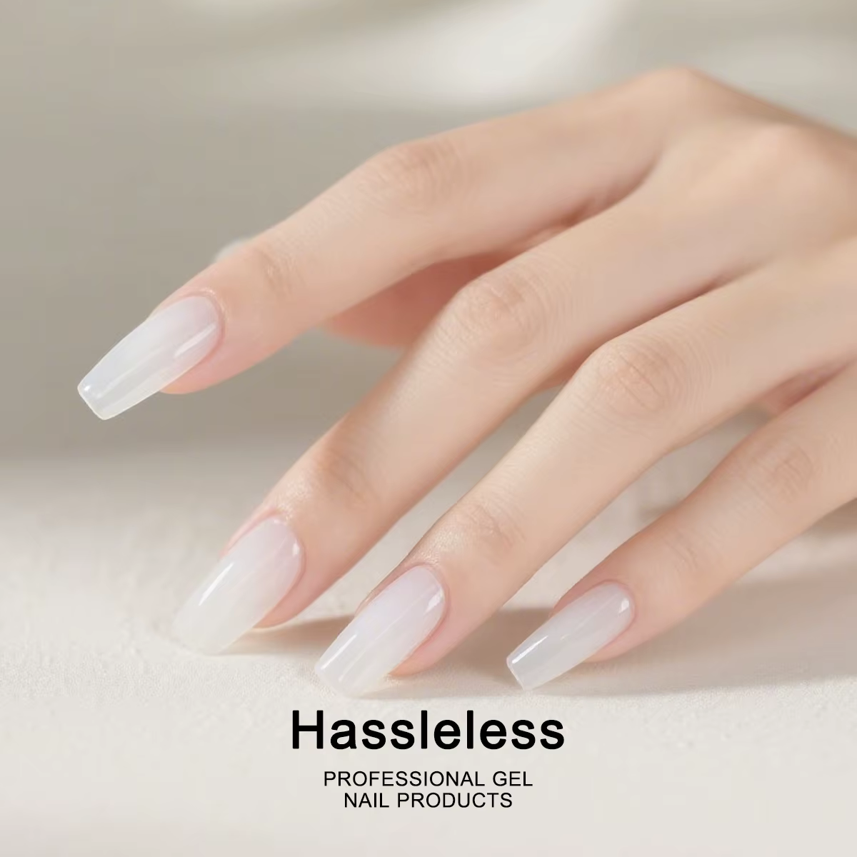 Vernis à ongles gel blanc laiteux Hassleless Pudding