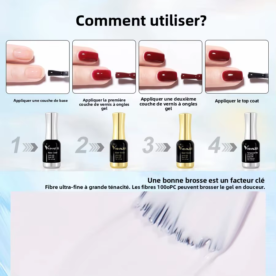 VENALISA vernis à ongles Hema TPO gratuit gelée Semi permanente couleur rose chair tremper UV LED