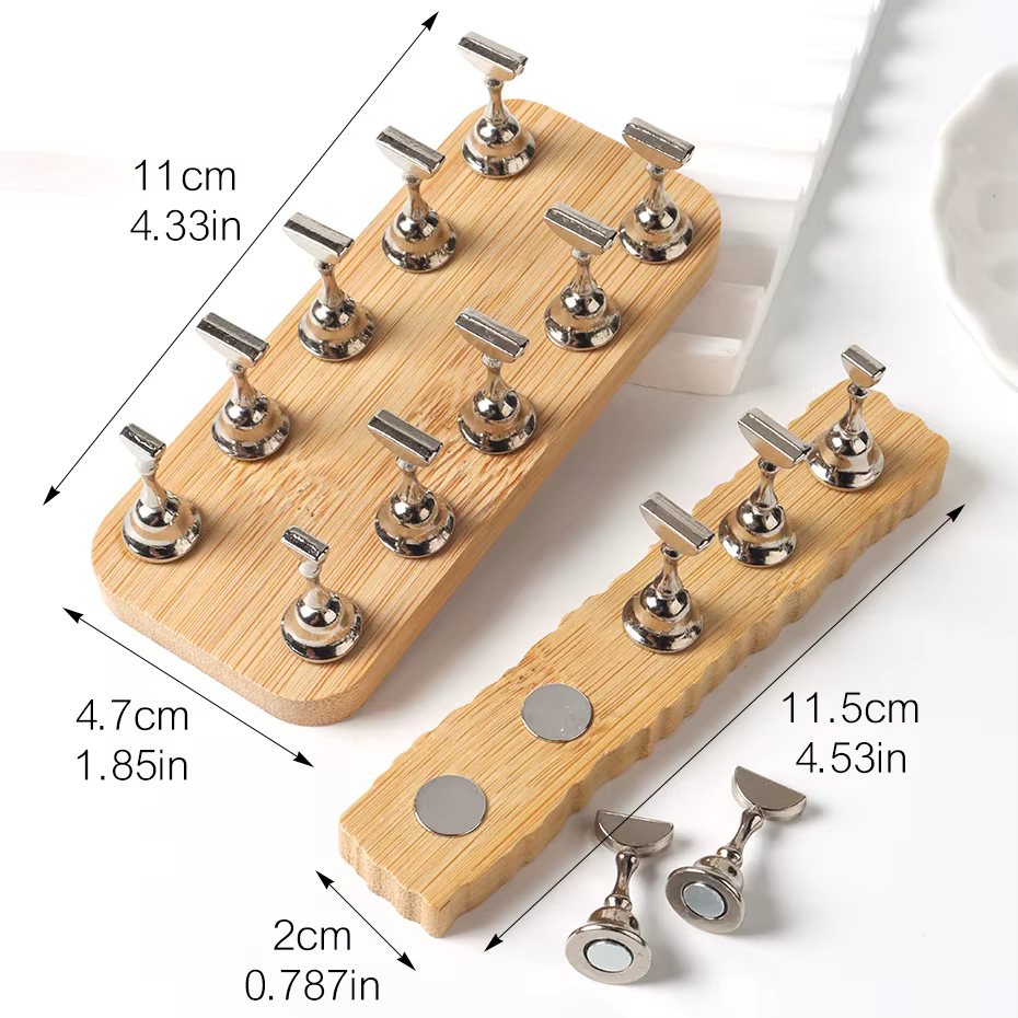Support de pratique magnétique pour ongles