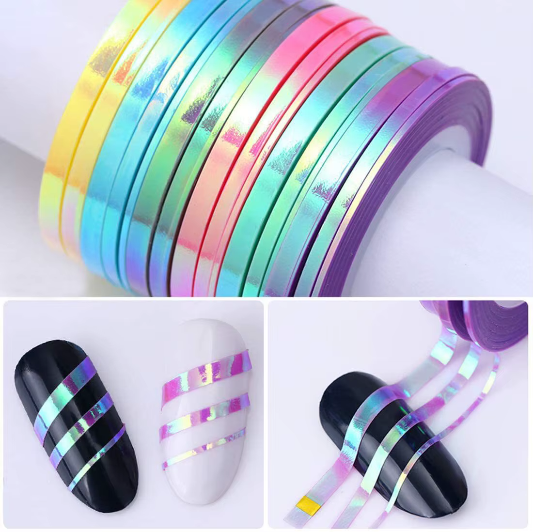 Bandes autocollantes pour nail art