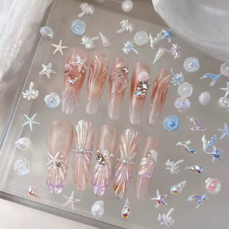 Breloques 3D Océan pour Nail Art