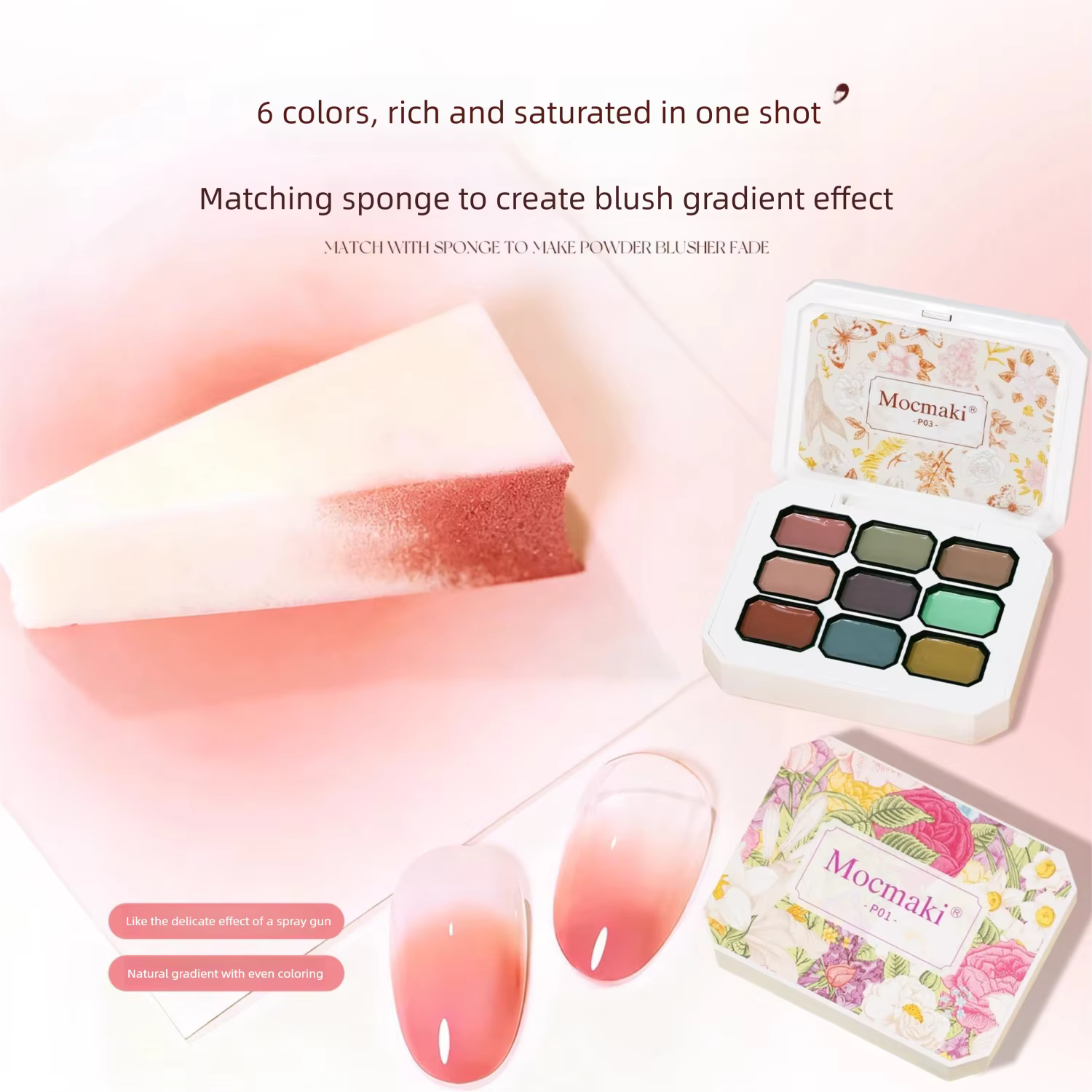 Mocmaki 4-en-1 Gel Ombre pour Ongles