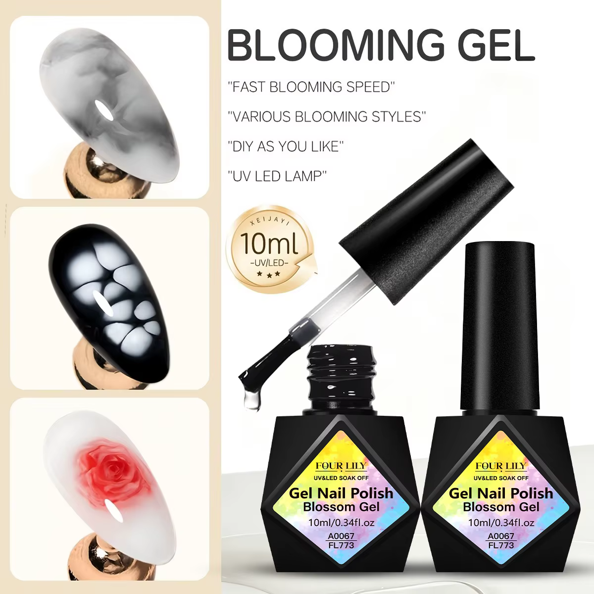 Vernis à ongles en gel transparent Blossom 10 ml