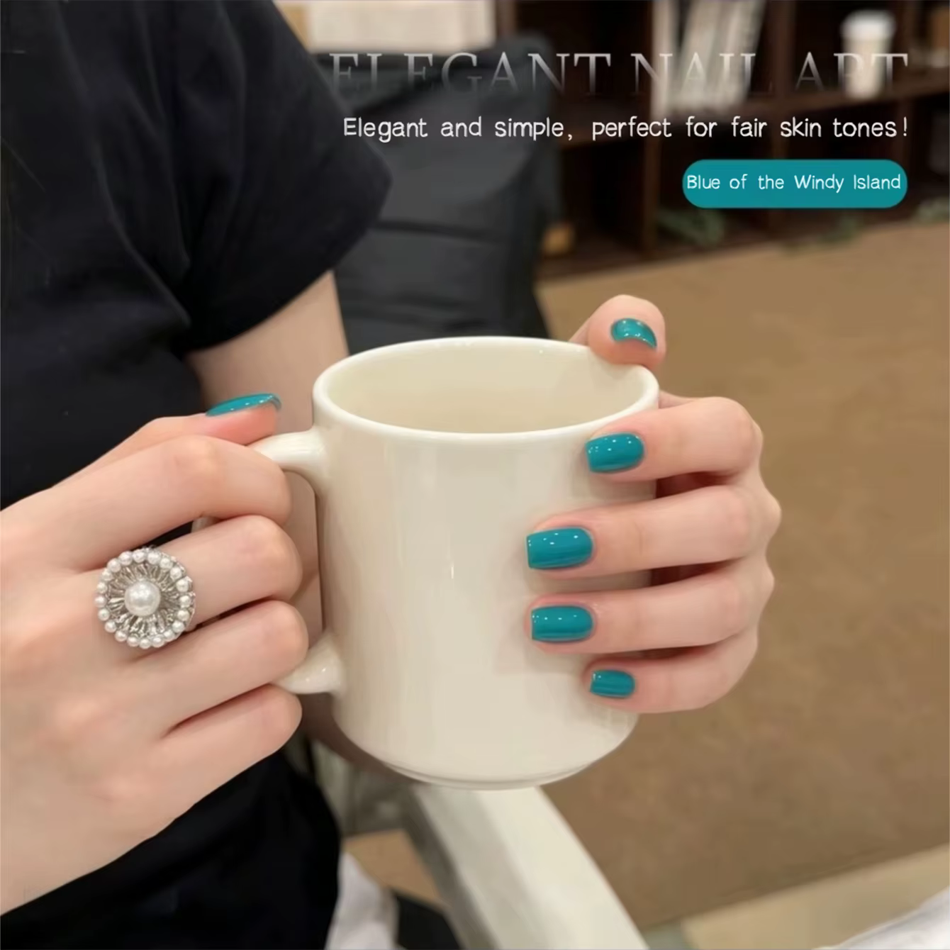 MIANEL 2026 Nouveau Vernis à Ongles Gelée Bleu Lac Éclaircissant Effet Glacé Vert Transparent pour l'Été