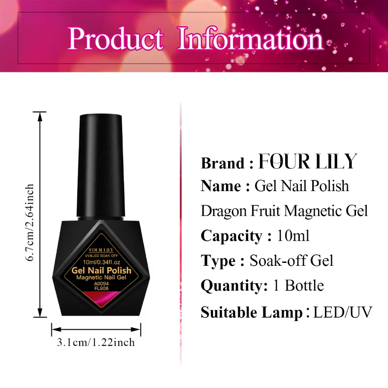Vernis à ongles Gel magnétique Dragon Fruit Cat