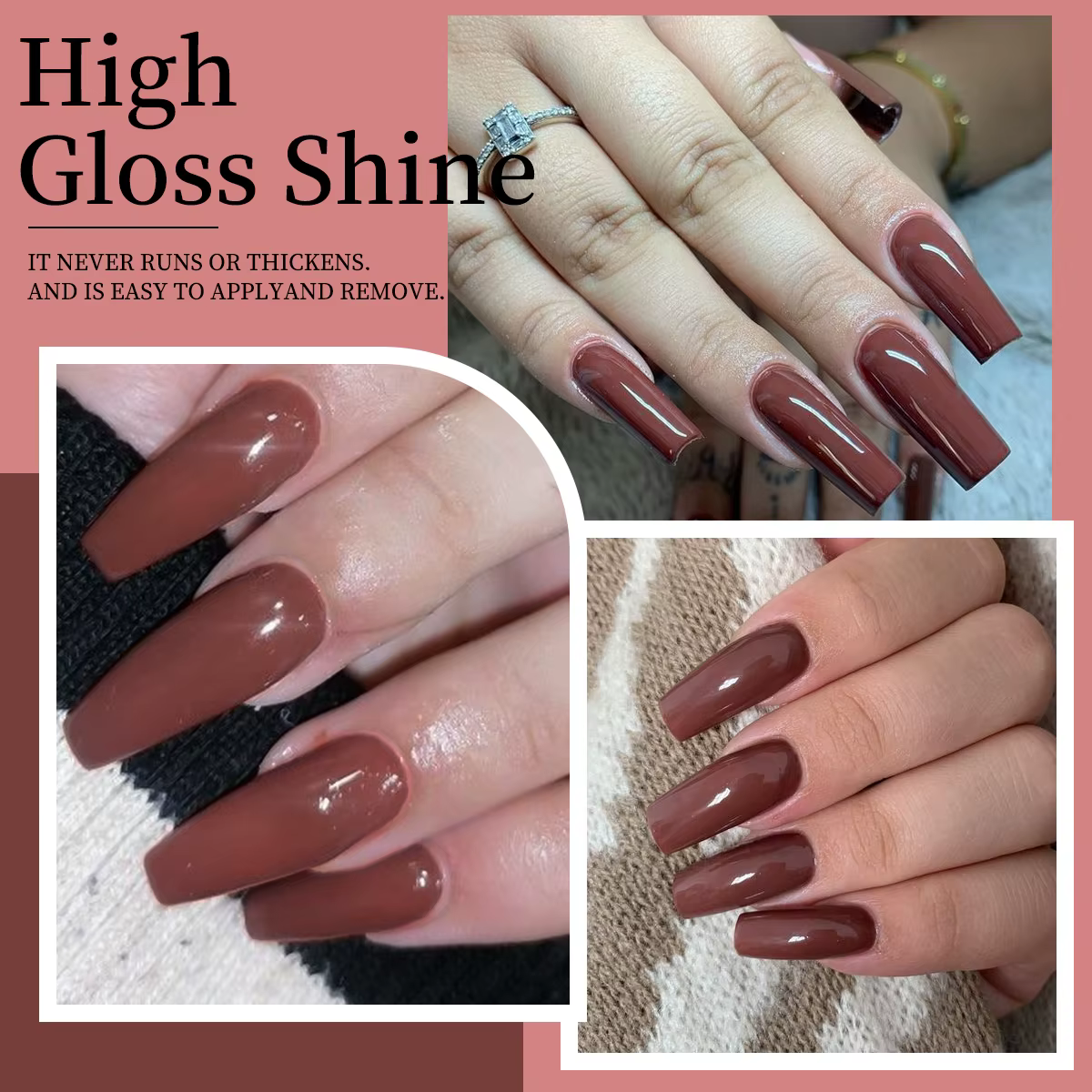 Vernis à ongles gel à usage unique de 15 ml
