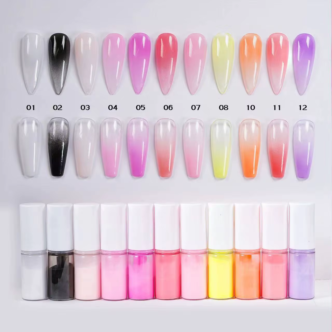 Pastel Neon Gradient Powder Nail Art 10g ombre