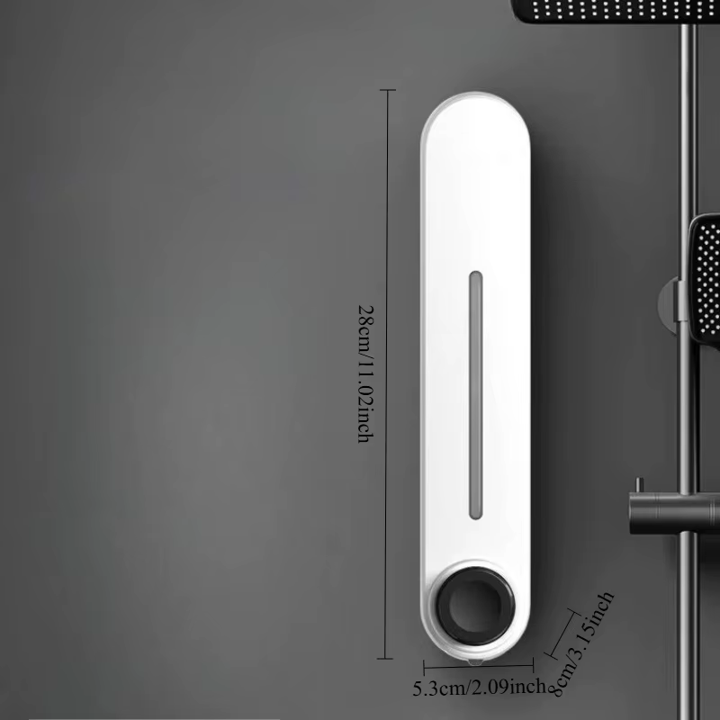 Distributeur de savon mural 1 pièce pour hôtel, salle de bain commerciale, bouteille de shampoing et gel douche avec support de téléphone, conteneur à savon