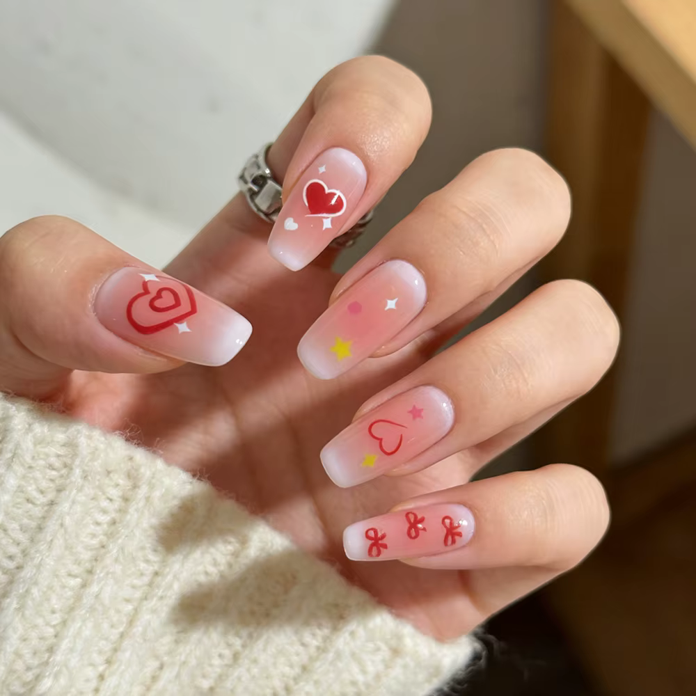 120 faux ongles à presser