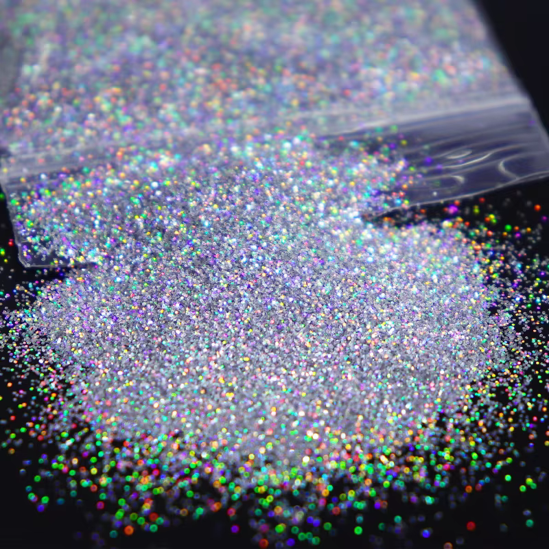 Poudre de paillettes Laser pour ongles