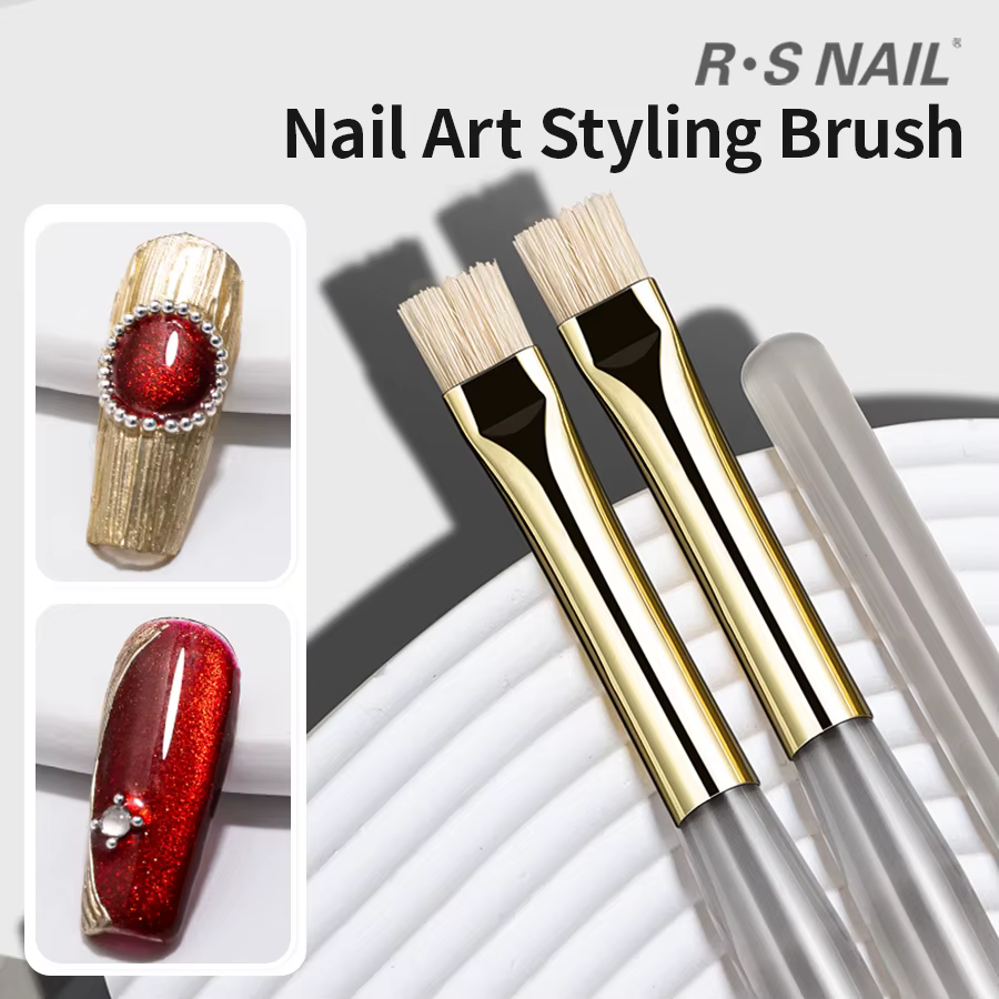 RSNAIL Nail Art brosse multifonctionnelle rayure Liner brosses modélisation ondulation de l'eau bricolage conception
