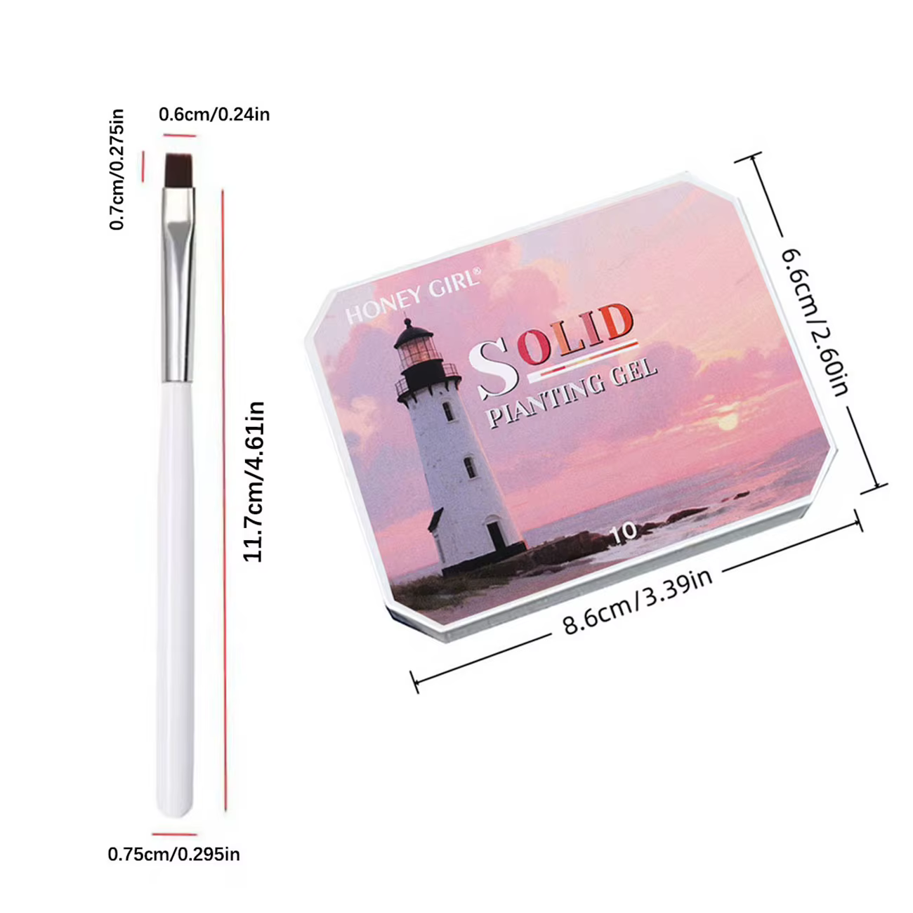 1 set/2 pièces de gel vernis à ongles solide