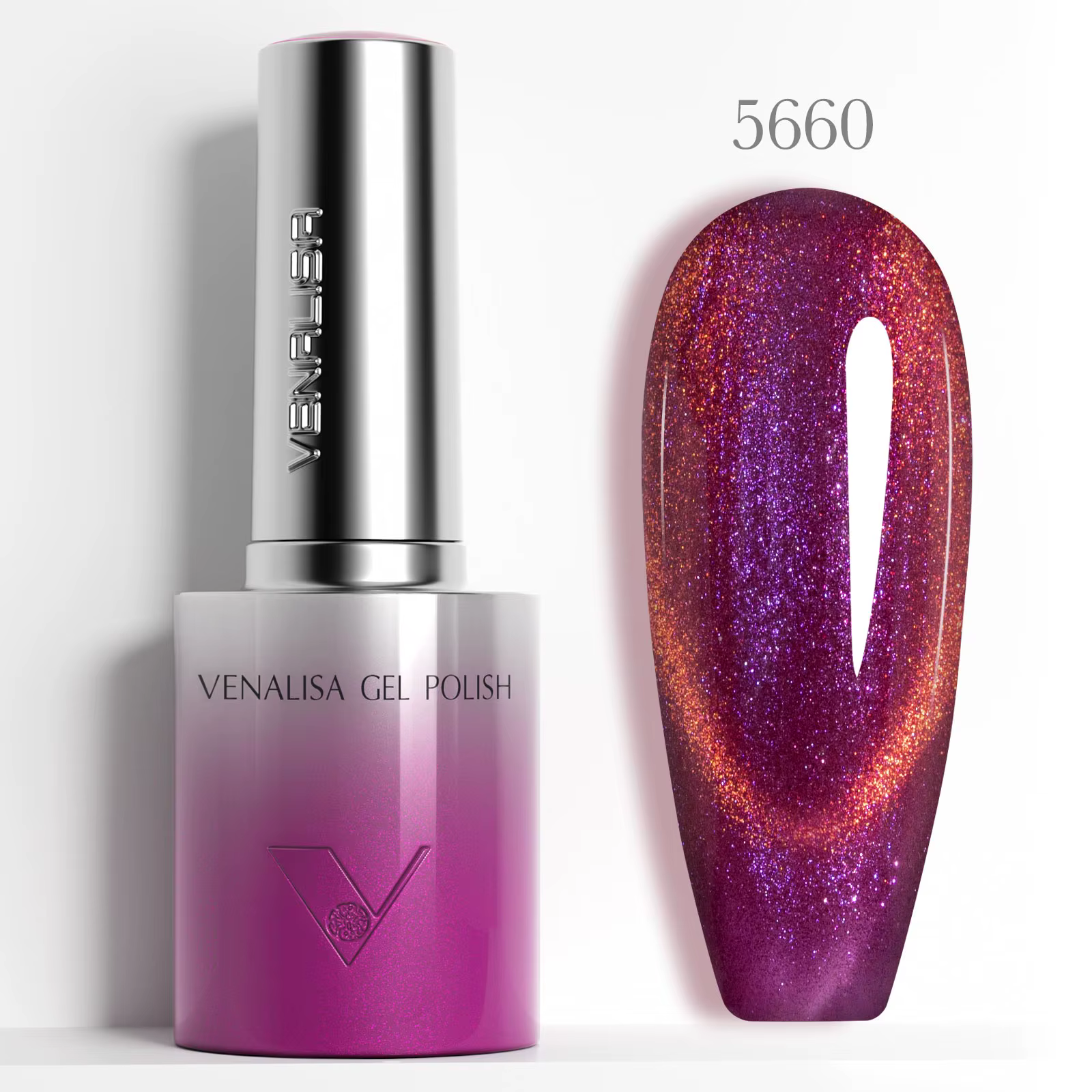 Venalisa TPO/Hema gratuit 10D oeil de chat vernis à ongles aimant tremper UV LED Semi Permanent paillettes brillant