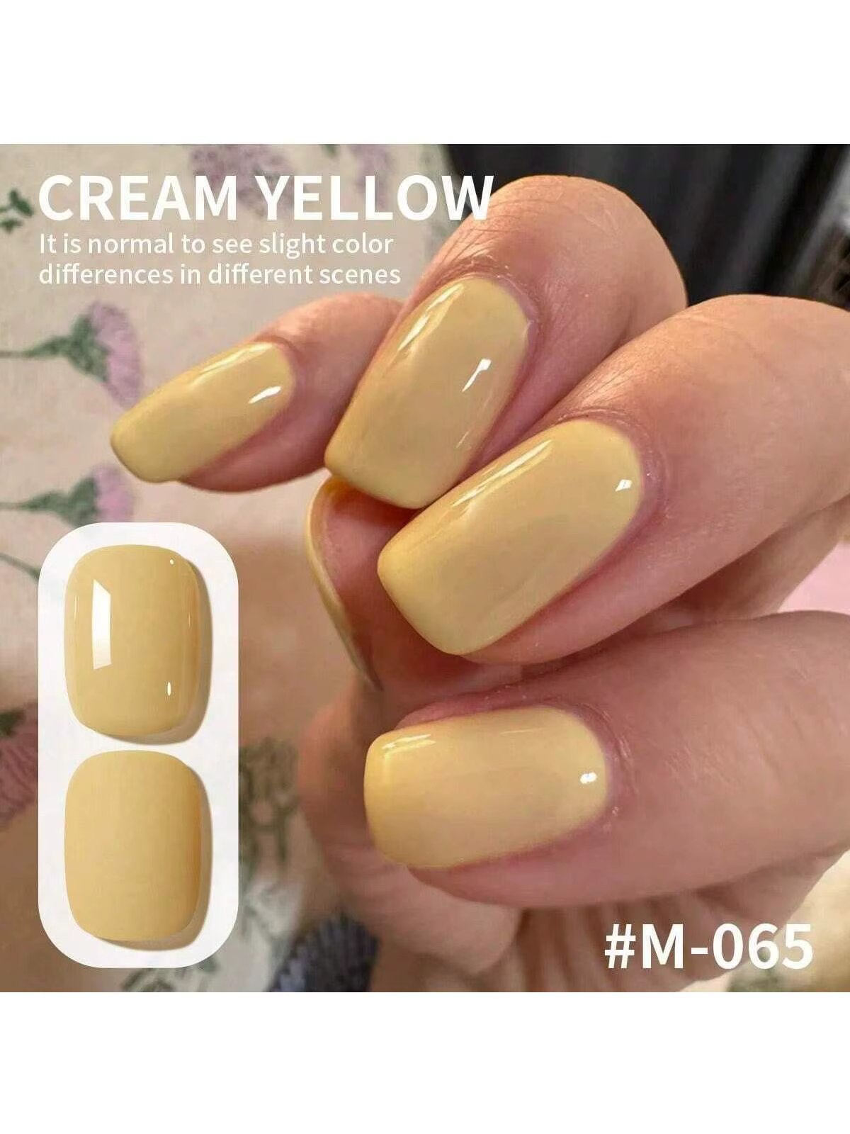 Vernis à ongles Gel jaune crème 15ML