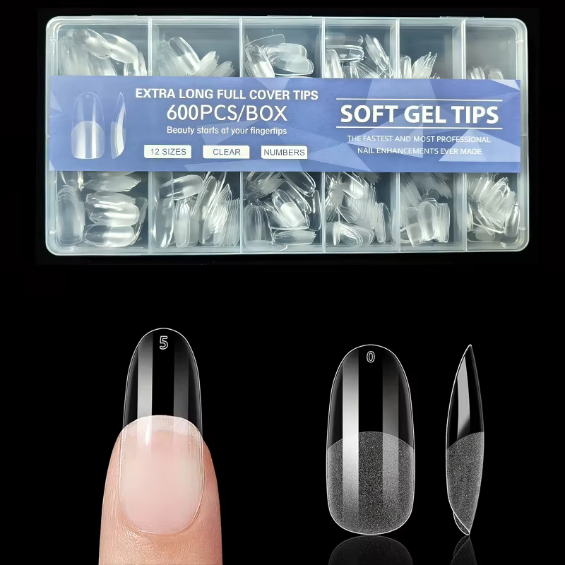 600 morceaux de faux ongles