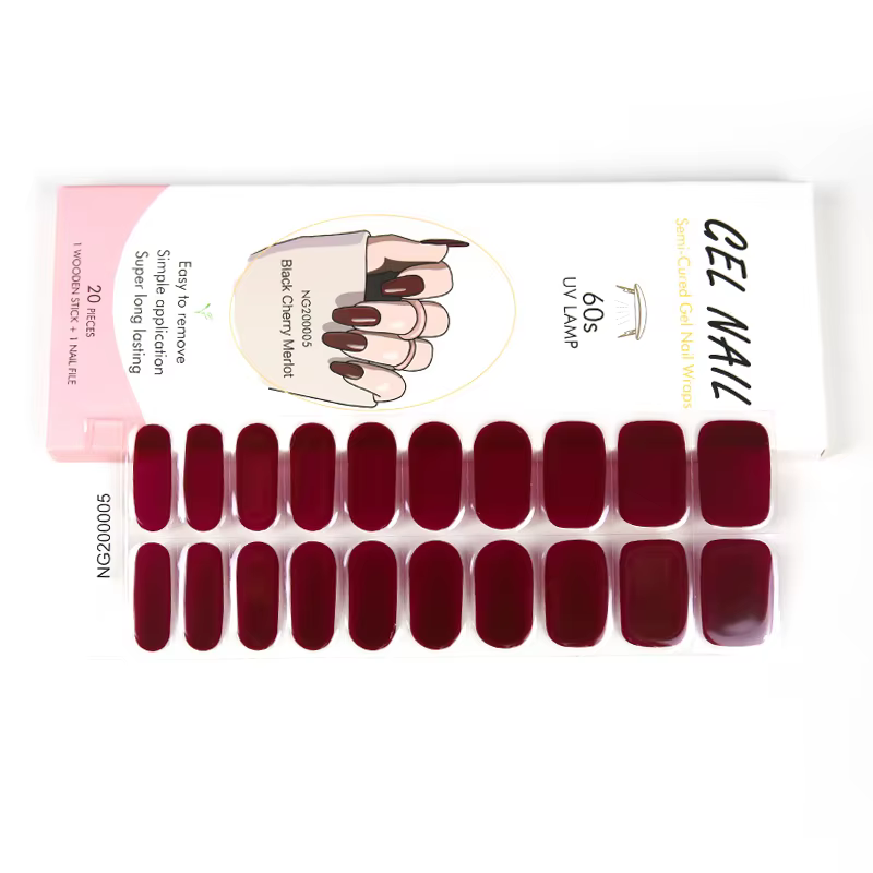 Autocollants pour ongles en Gel semi-durci UV