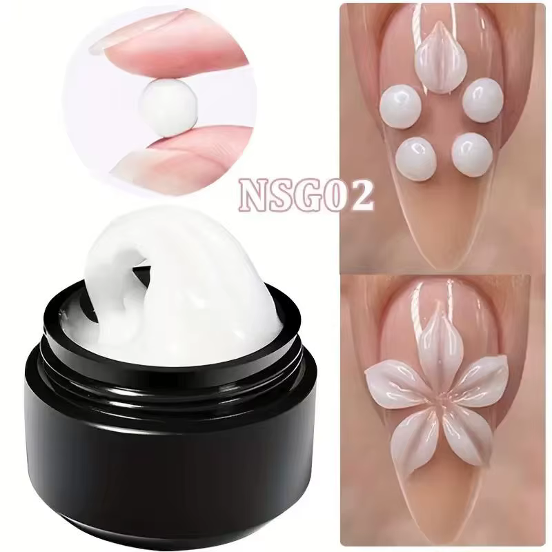 Gel pour ongles 3D, superposition dure et durable non collante