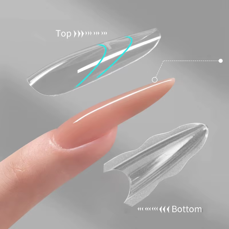 Nouvelles Formes à Ongles Double Usage Sandwich 180 pièces 15 Tailles 2025