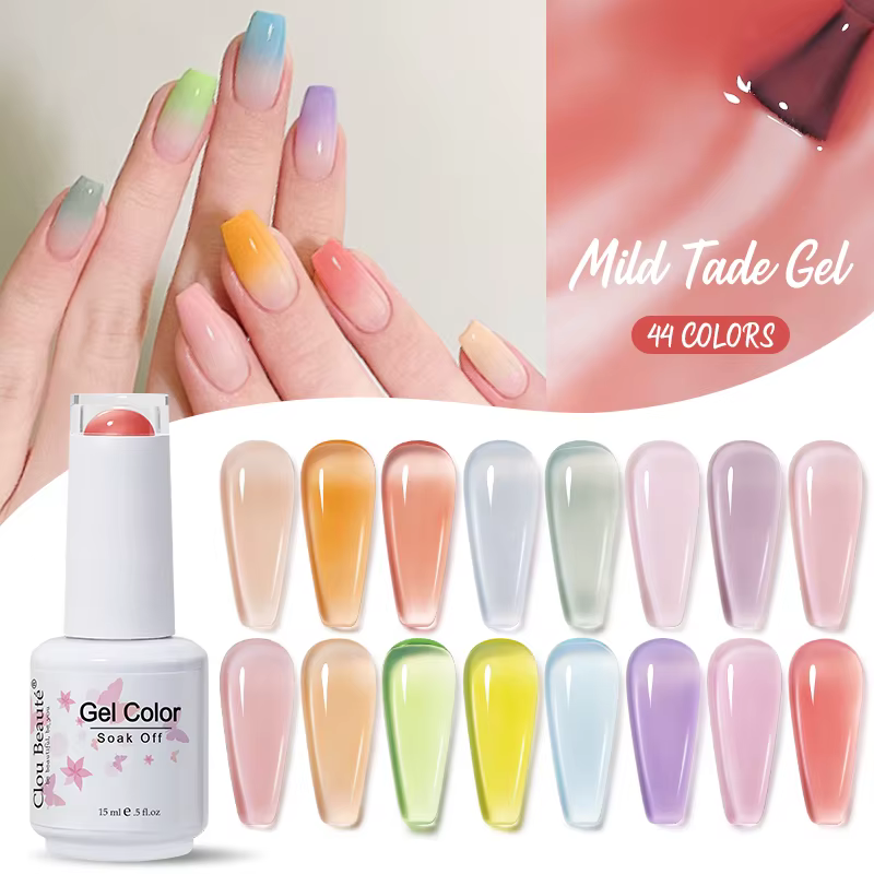Clou Beaute gelée couleur UV Gel manucure été rose nu Gel ongles arc-en-ciel fournitures pour les professionnels vernis Semi-permanent