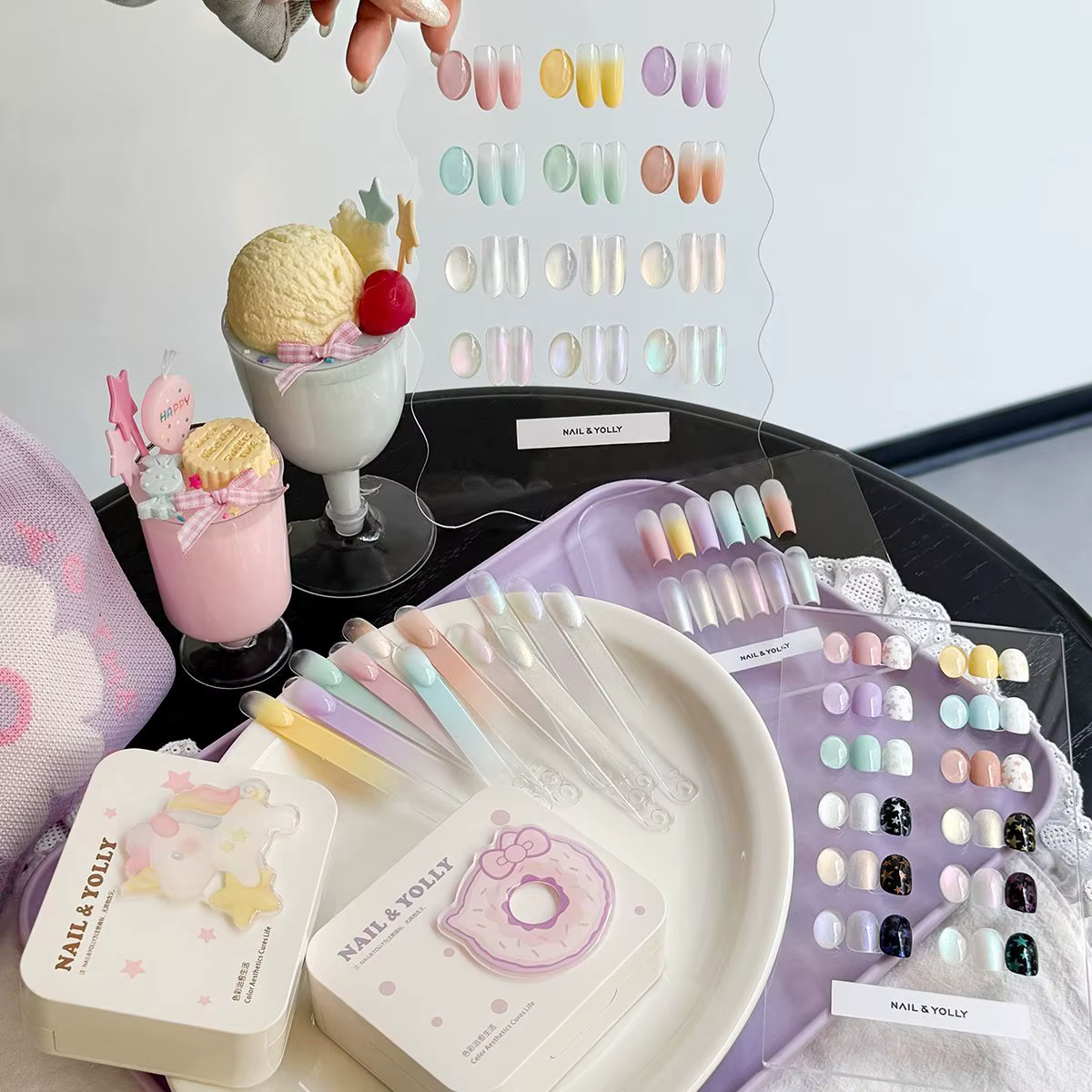 Gel de Peinture Dégradé 6 Couleurs pour Nail Art