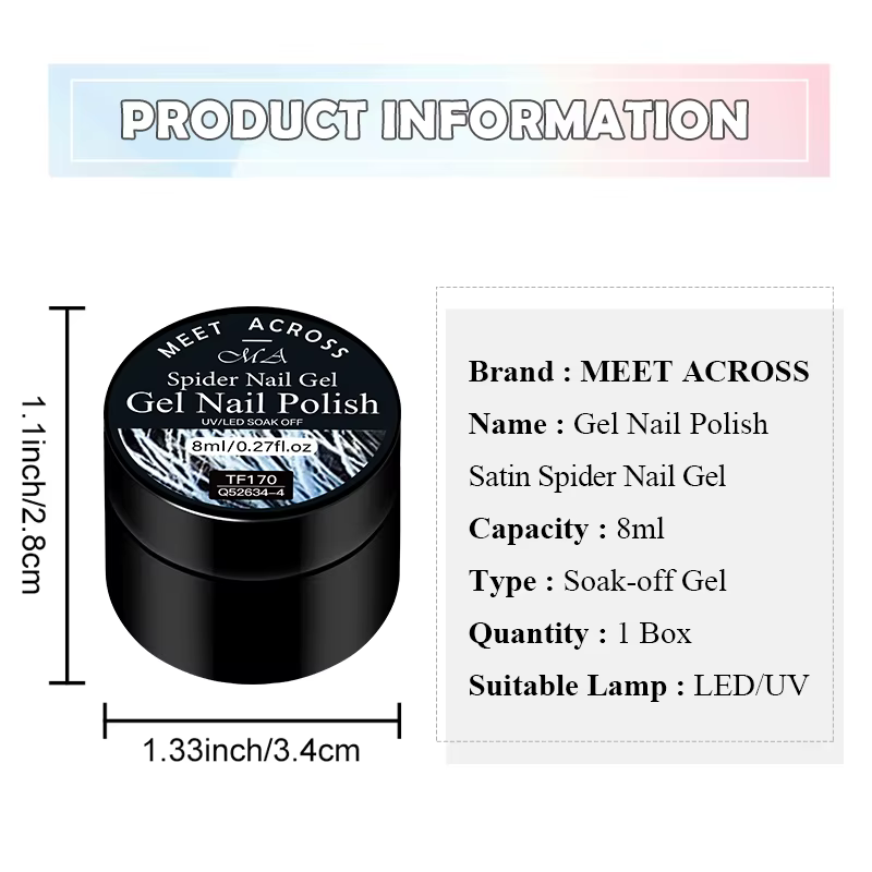 Vernis à ongles créatif effet gel 8ml pour manucure
