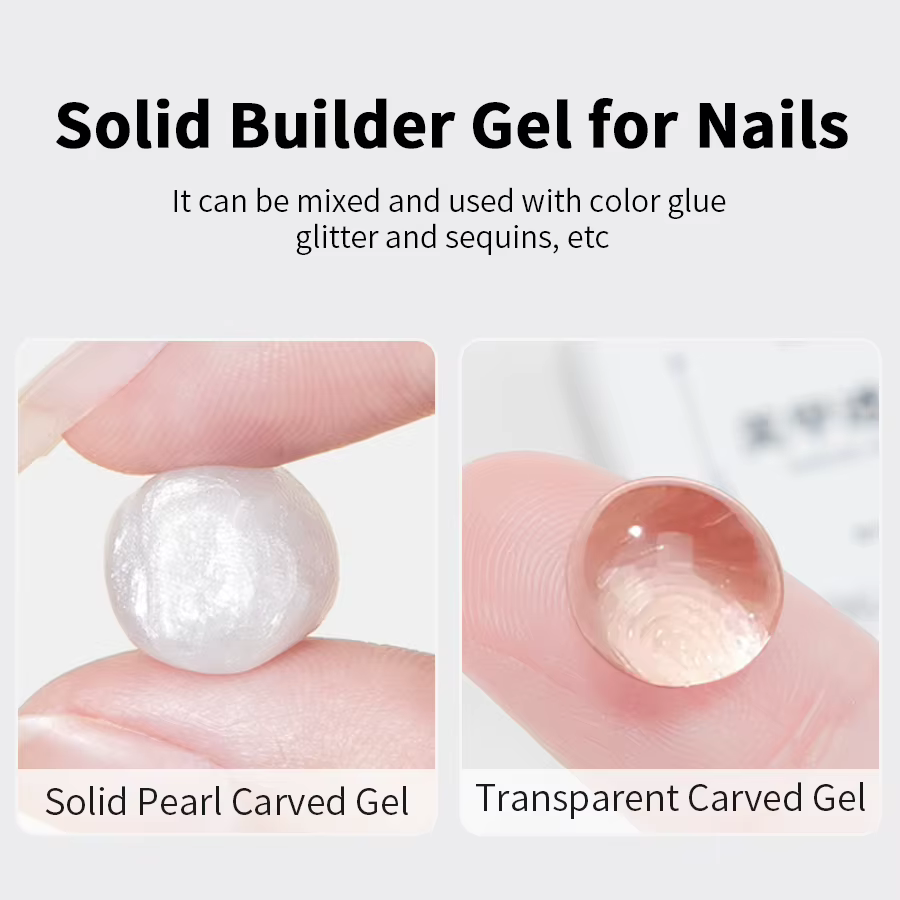 RSNAIL 5ml clair sculpture fleur Gel à ongles antiadhésif main solide perle