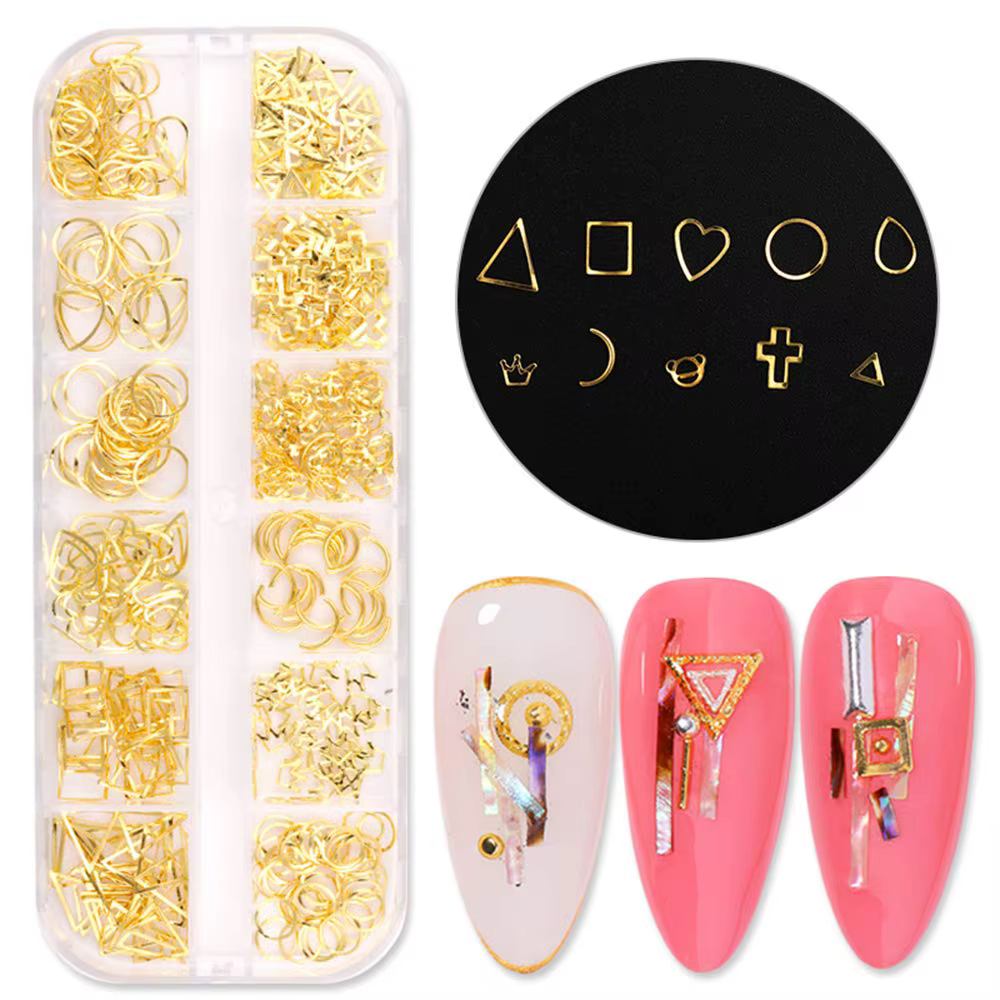 Breloques métalliques 3D pour Nail Art