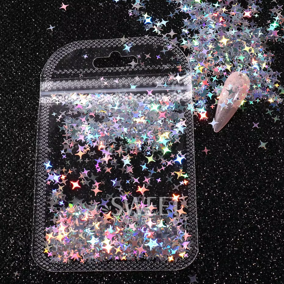 Paillettes holographiques pour ongles
