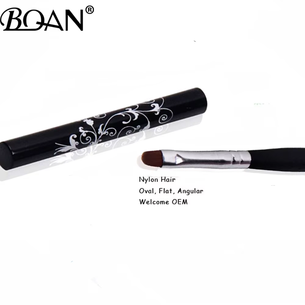 BQAN # 4 # 6 # 8 # 10 Pinceaux à ongles noirs pour gel UV